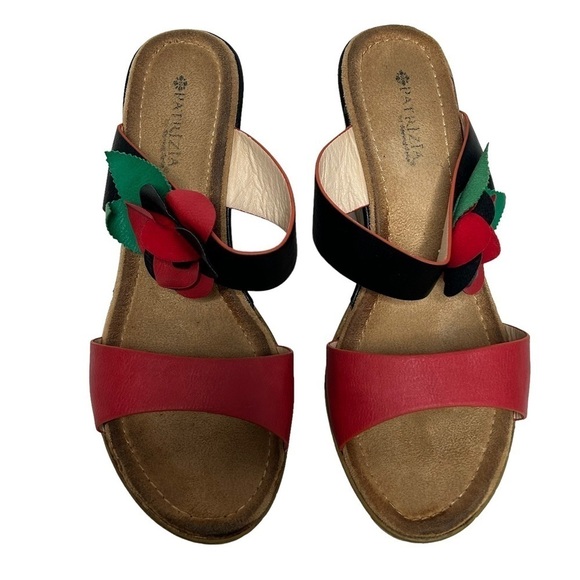 Patrizia By Spring Step Flowerette Wedge Sandals - Picture 3 of 15